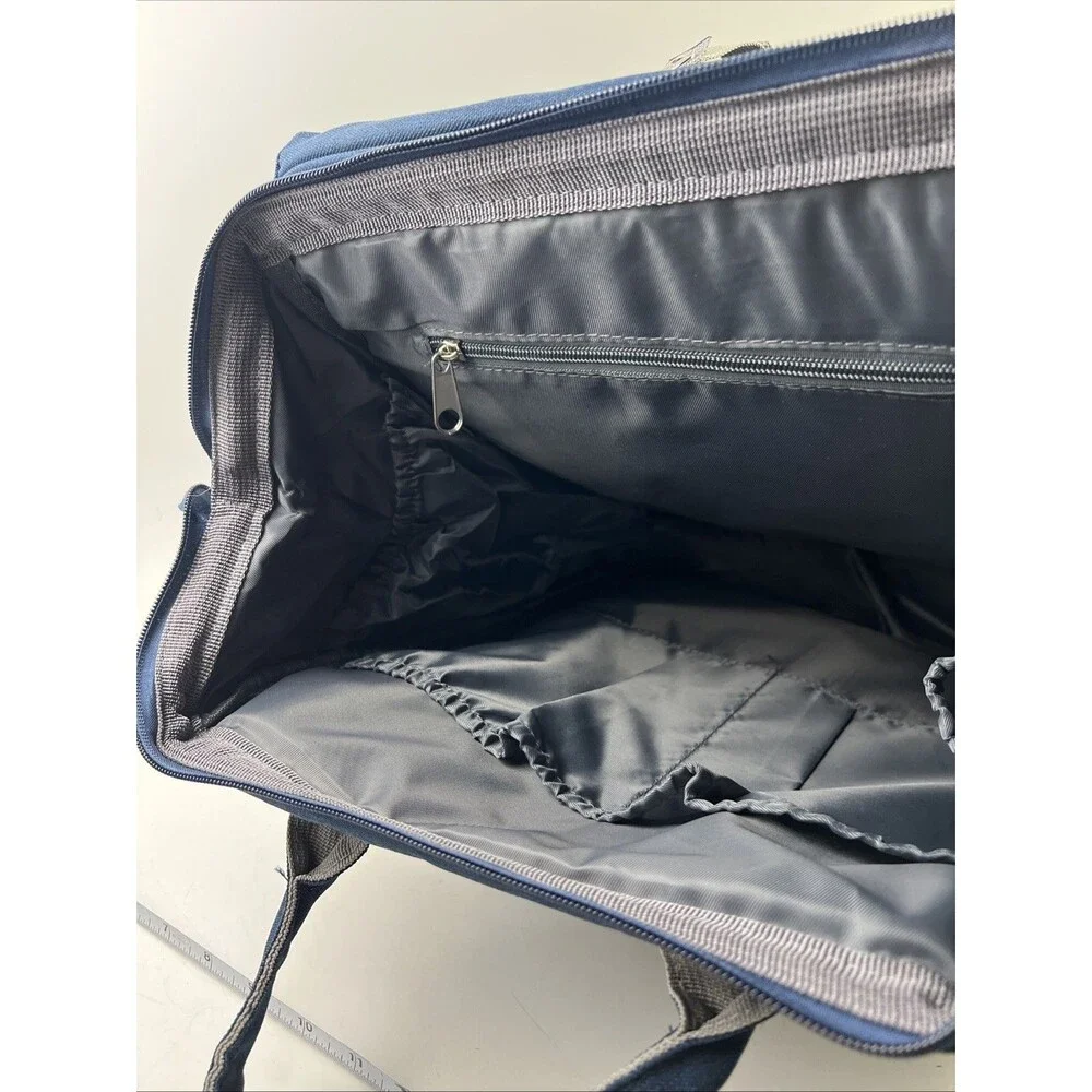 Kabaqoo Diaper Bag Blue Backpack, Multiple Large Unisex Baby Bags